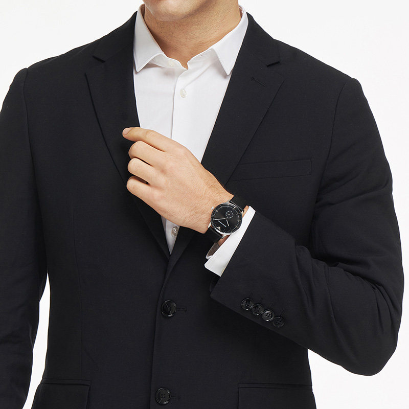 【正品】Armani阿玛尼手表男黑科技 黑色简约商务腕表AR0382