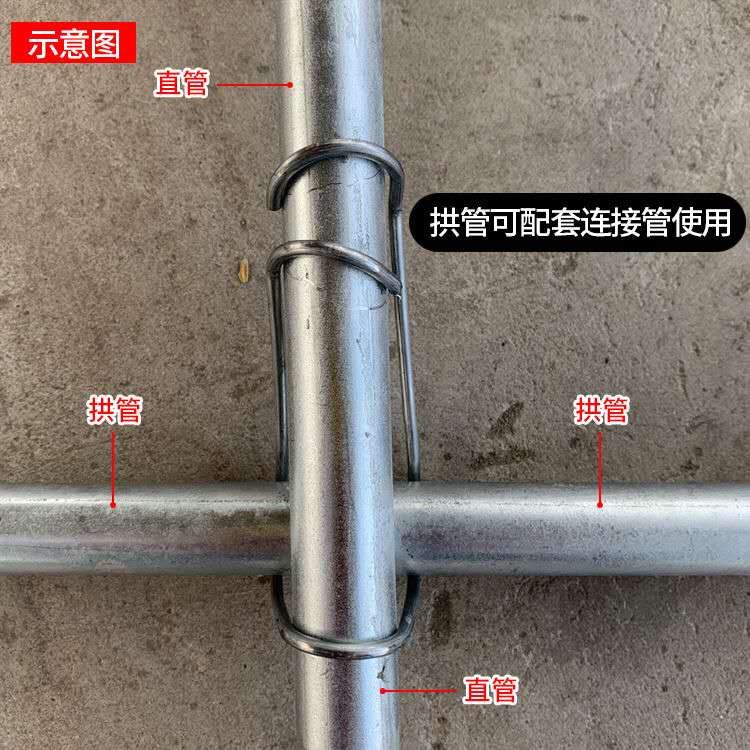 新款温室大棚配件压顶簧热镀锌钢管卡扣夹子弹簧加粗卡簧超值包邮