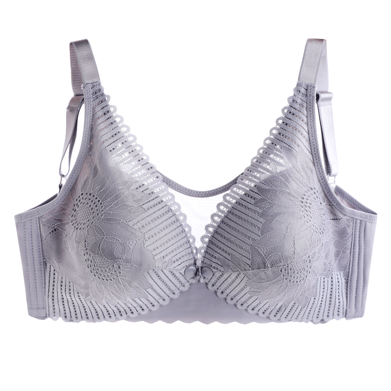 孕妇母乳前开扣喂奶聚拢薄款文胸 欣酷妃哺乳文胸