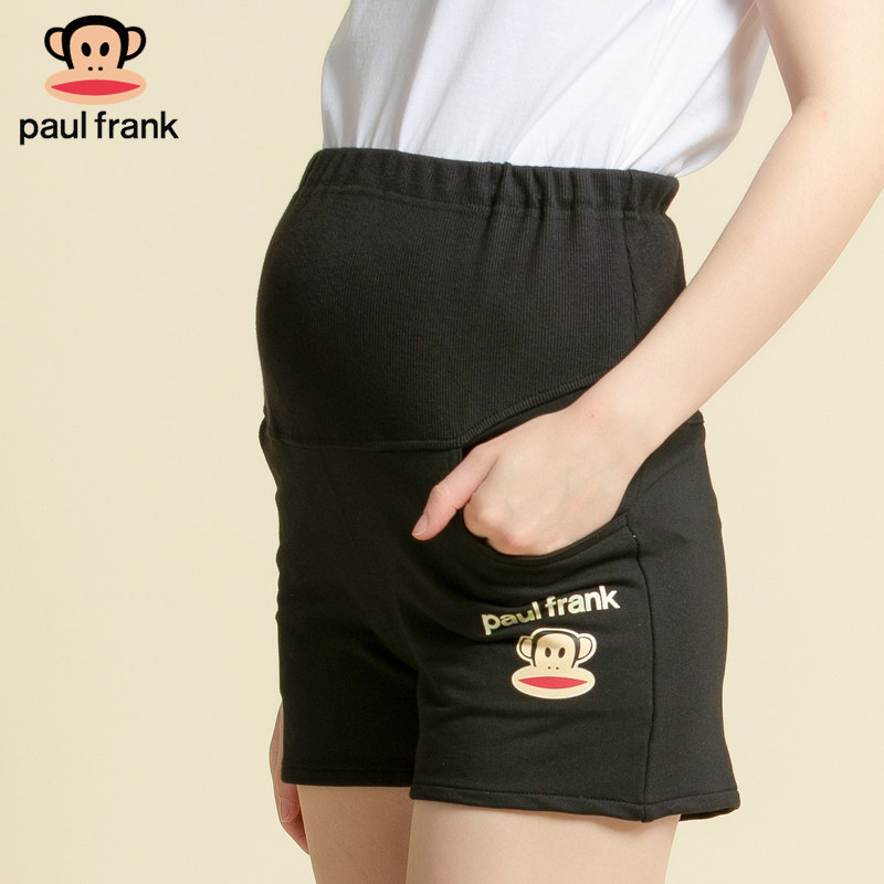 大嘴猴孕妇夏季外穿2019新款短裤 paulfrank母婴孕妇直筒裤