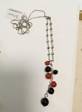 925纯银玛瑙毛衣链套链