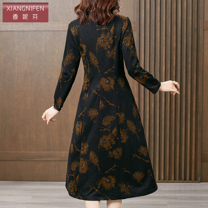 香妮芬高端奢华妈妈高贵2021连衣裙 香妮芬连衣裙