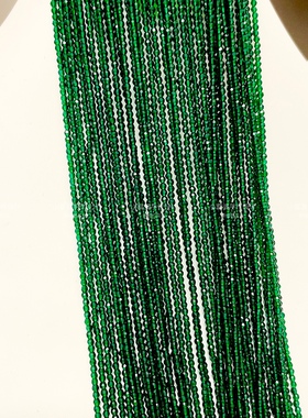 原创祖母绿色尖晶石颈链女款锁骨链叠戴马卡龙S925可调节项链轻奢