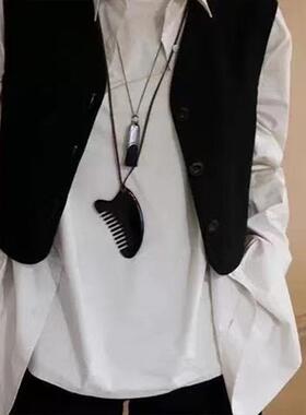 韩国车静媛同款毛刷子毛衣链