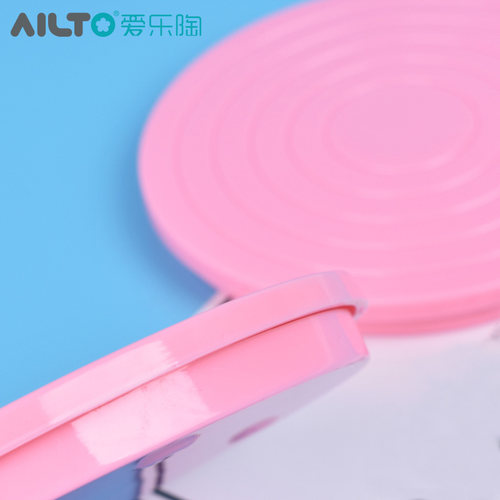 爱乐陶软陶粘土工具 雕塑转盘  粉色塑料转台 手工模型制作工具 - 图0