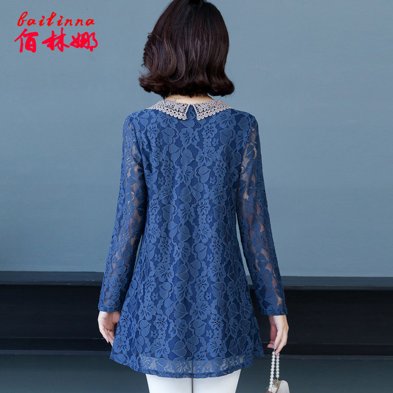 气质中长款2020年新款高端蕾丝衫 佰林娜蕾丝衫/雪纺衫
