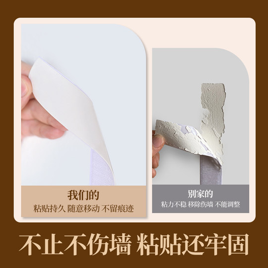 照片墙背景板毛毡板高级感客厅墙面装饰免打孔相册墙自粘毛毡墙贴