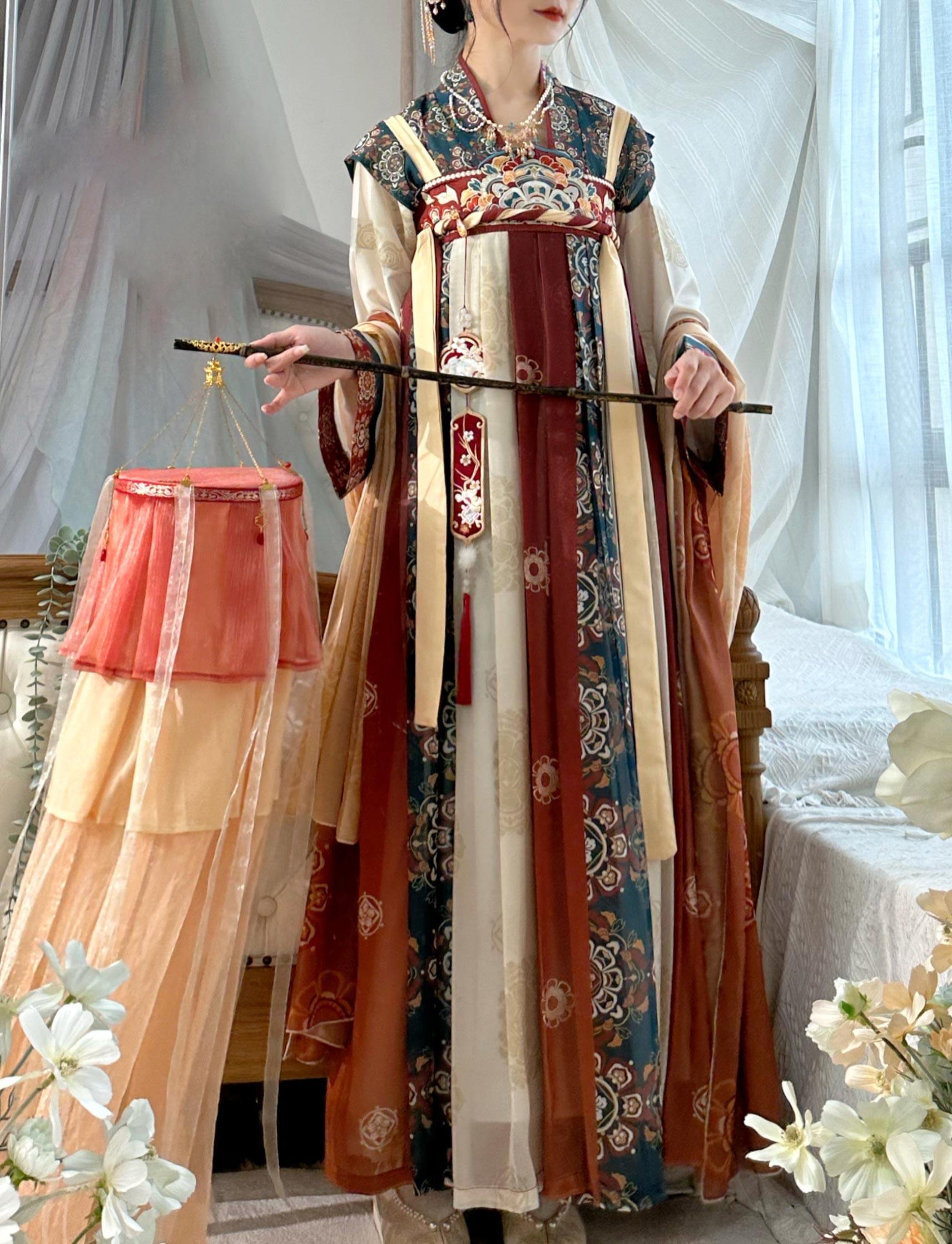 佐馨原创襦裙刺绣改良日常春款汉服 佐馨汉服