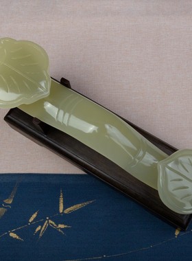 精选玉如意摆件新v中式客厅玄关办公室家居装饰品开业乔迁