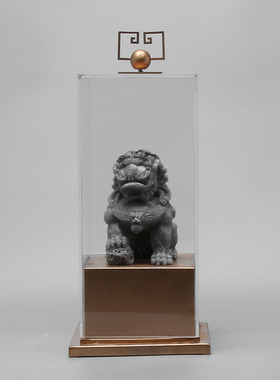 精选现代创意亚克力狮子摆设 新中式E摆件 样板间配饰客厅书房软