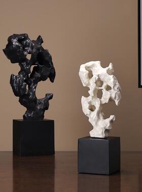 精选新中式仿真树脂太湖石摆件家居客厅玄K关酒柜酒店软装工艺品