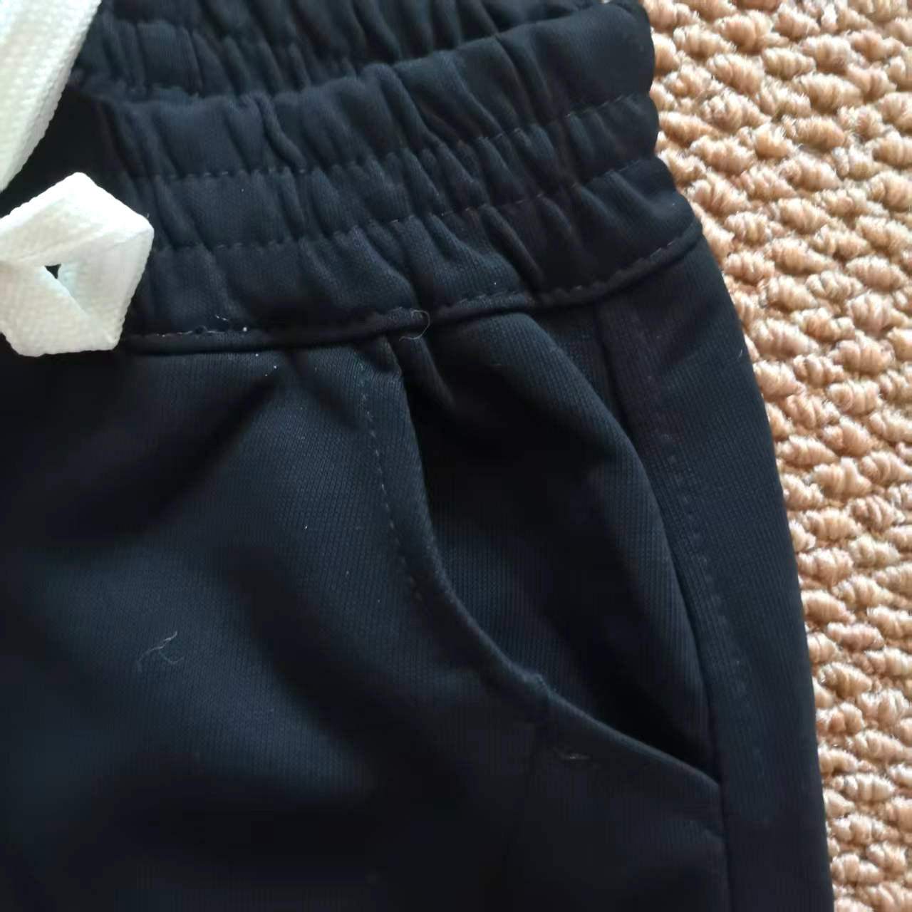 春秋季儿童运动裤黑色束脚卫裤男童女童抽绳休闲长裤宽松裤子176,淘宝优惠券,粉丝福利购,淘宝优惠卷