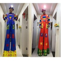 Clown Stilts Clothing Adult Men And Women Makeup Balls Magic Show Suit Hilarious Funny Scenic Spot Performance Suit