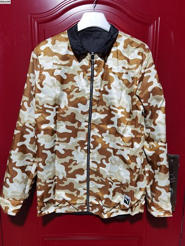 Puma 彪马 男子双面穿中长款迷彩风衣外套 573586 - 图1