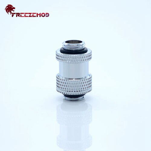 FREEZEMOD显卡SLI水冷延长伸缩接头SSJT-22双G1/4外螺纹(22-31MM) - 图1