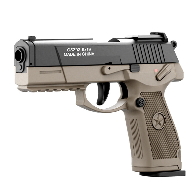 QSZ-92式连发抛壳玩具枪机械上膛自动反吹解压发射软弹儿童科教 - 图3