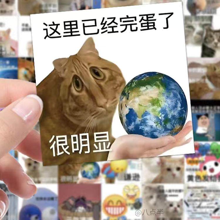 发疯文学贴纸搞笑学习表情包ins风搞怪沙雕可爱离谱恶搞梗奇葩抽象高颜值贴画文具网红玩具手帐装饰图案粘贴