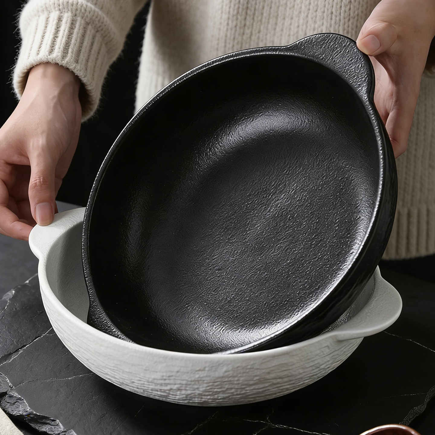 岩石2026新款大碗陶瓷汤碗家用酸菜鱼大盆碗大号水煮鱼肉片盘汤盆,淘宝优惠券,粉丝福利购,淘宝优惠卷