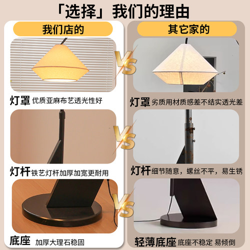 新款法式中古钓鱼灯落地灯客厅卧室沙发旁边高级艺术氛围装饰台灯 - 图1