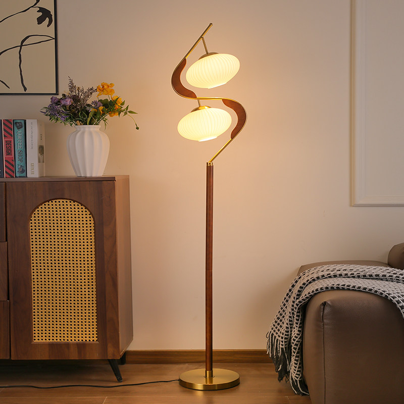 侘寂风中古落地灯客厅沙发旁边装饰设计师摆件卧室床头氛围感台灯,淘宝优惠券,粉丝福利购,淘宝优惠卷