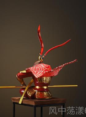 正品孙悟空茶中式禅意陶瓷摆件玄关客厅博古架意装饰创斗战佛胜人