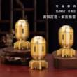 黄铜火箭鱼雷指尖陀螺手把件玩具解压发泄神器创意可旋转模型摆件