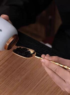 合金编织茶勺茶匙茶道家用