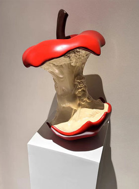 现代艺术苹果落地摆件展厅民宿客厅橱窗玄关时尚雕装饰造景摆设