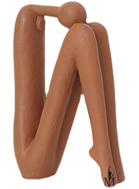 现代轻奢软体人摆件创意树脂人物家居样板房软装设计网红摆设装饰