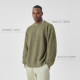 BODYDREAM BM wool twill sweater men round neck pullover sweater texture retro knit sweater trendy