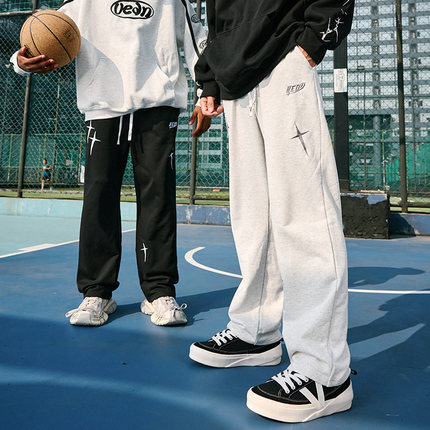 维动长裤耀影运动裤男冬季美式训练跑步卫裤宽松休闲篮球直筒裤子