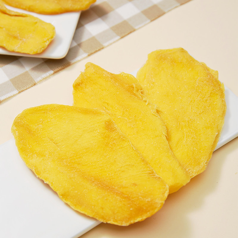 榙榙芒果干厚切大片独立小包装软韧Q弹休闲零食鲜果厚切酸甜可口
