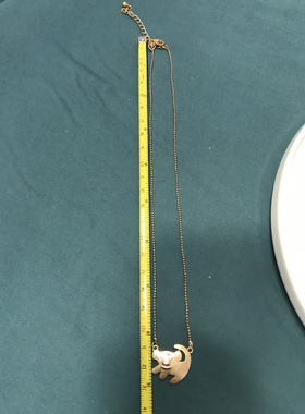 Disn*y 全铜镀真金生肖小狗短款项链金色