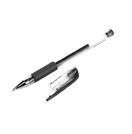 得力中性笔0.5 mm 12支学生用黑色 科迪亚办公中性笔