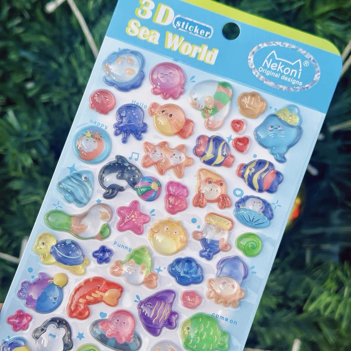 Nekoni 3D立体浮雕趣味水晶贴纸儿童女孩手机水杯DIY奖励贴贴画卡通儿童贴纸手账装饰趣味贴纸钻石浮雕贴画,淘宝优惠券,粉丝福利购,淘宝优惠卷