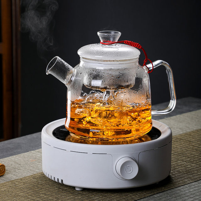 Tianrunheqi ຂອງຄົວເຮືອນ borosilicate ສູງໂປ່ງໃສ teapot ທົນທານຕໍ່ຄວາມຮ້ອນ