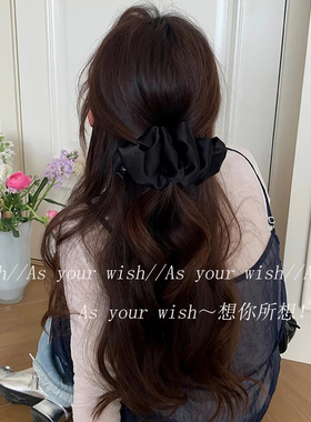 韩系ins云朵高马尾香蕉夹发饰