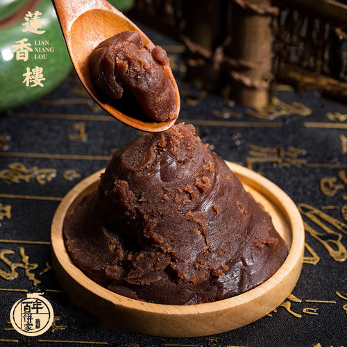 广州莲香楼馅料500g烘培糕点原料红豆沙白莲蓉蛋黄酥原料 - 图1