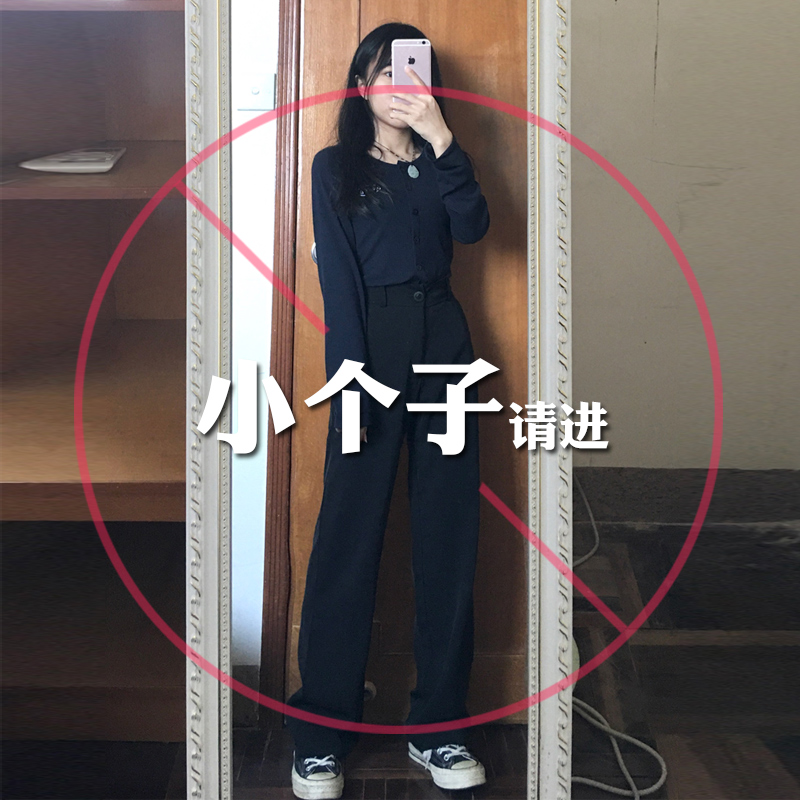 阔腿裤高腰垂感直筒夏季西装裤子 依姿旅休闲裤