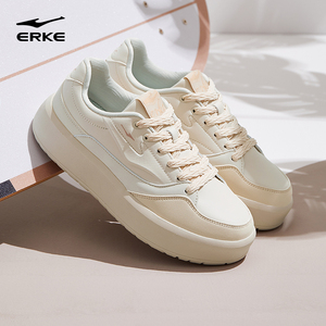 鸿星尔克女鞋板鞋厚底增高小白鞋