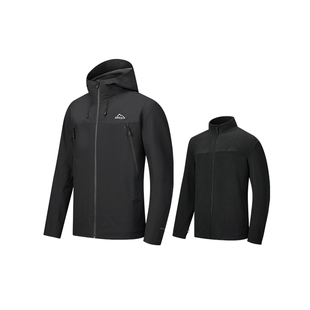 鸿星尔克加绒冲锋衣三合一