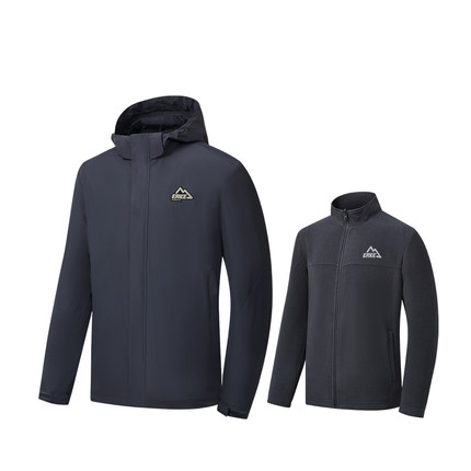 鸿星尔克加厚外套男冬季新款男士