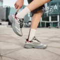 逸动|鸿星尔克男鞋运动鞋新款夏季网面透气休闲鞋增高鞋子老爹鞋 图片 4