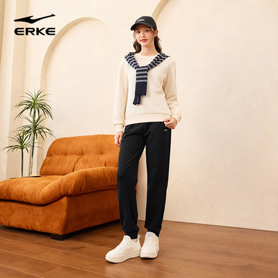 鸿星尔克女款加绒长裤