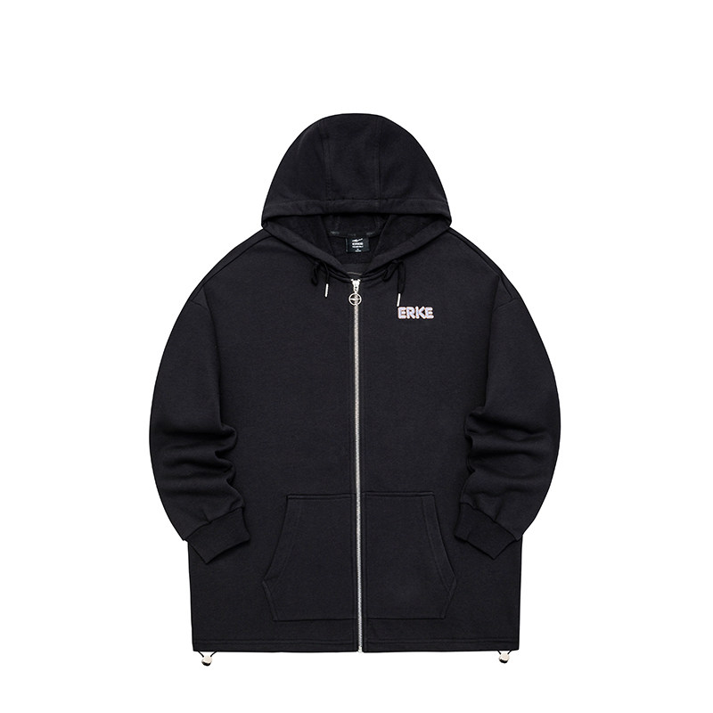 电池熊猫丨鸿星尔克外套女冬季女士宽松运动连帽开衫卫衣女装帽衫,淘宝优惠券,粉丝福利购,淘宝优惠卷