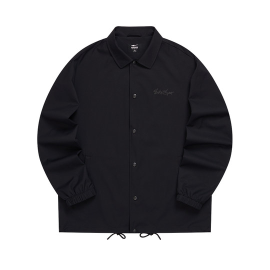 鸿星尔克外套男2025冬季新款男士运动防泼水风衣工装教练夹克上衣