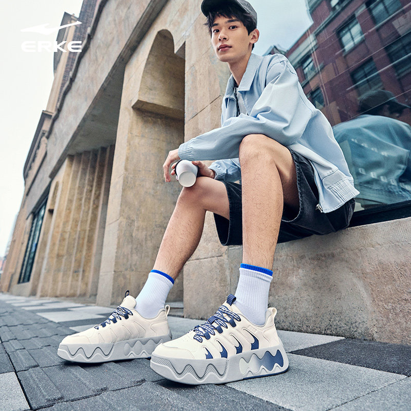 千层2鸿星尔克板鞋男鞋冬季新款男士鞋子百搭休闲鞋厚底运动鞋,淘宝优惠券,粉丝福利购,淘宝优惠卷