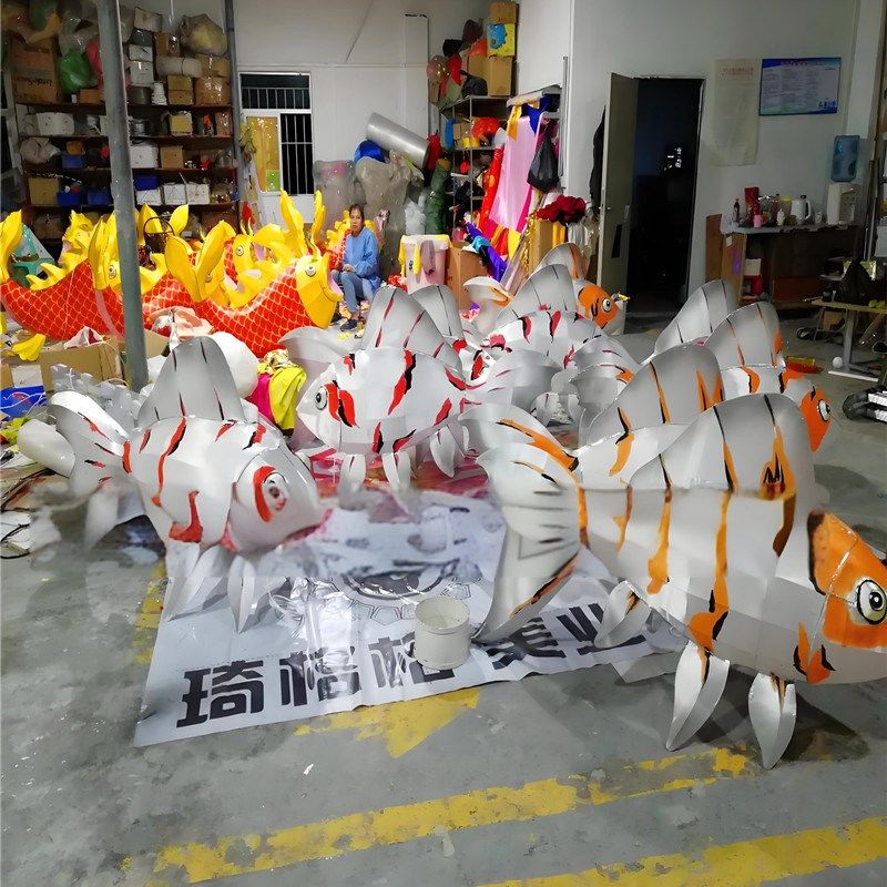 新年红色鱼灯h金鱼彩灯鲤鱼餐厅吊灯节日装饰端午节美陈蛇年春节,淘宝优惠券,粉丝福利购,淘宝优惠卷