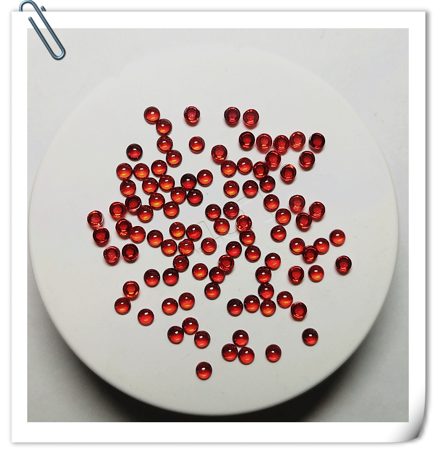 合成石榴红锆石红石榴色圆形4mm5mm7mm9mm平底光面素面蛋面裸石,淘宝优惠券,粉丝福利购,淘宝优惠卷