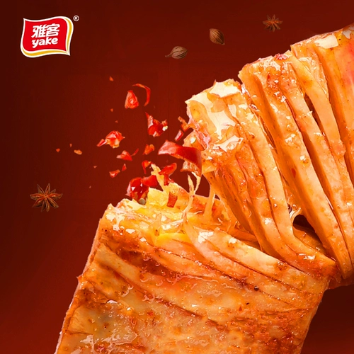 雅客 Несаоароат -рука замученное мясо, соевый белок пряный бобовый продукт вегетарианские пряные полоски закуски сухожили соевые закуски